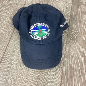 Callaway Golf Hat Navy Blue Pebble Beach‎ Buckle Adjustable